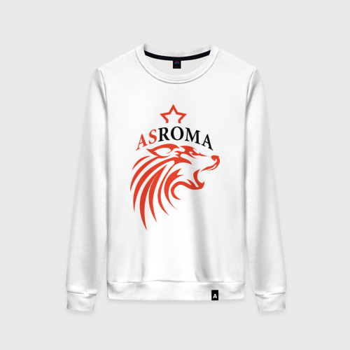 Женский свитшот хлопок AS Roma, цвет белый