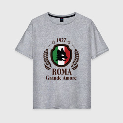 Женская футболка хлопок Oversize AS Roma