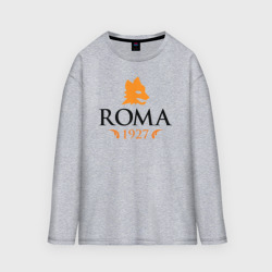 Мужской лонгслив oversize хлопок AS Roma