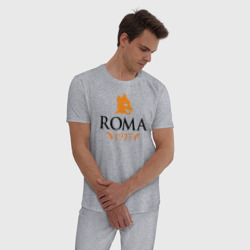 Мужская пижама хлопок AS Roma - фото 2