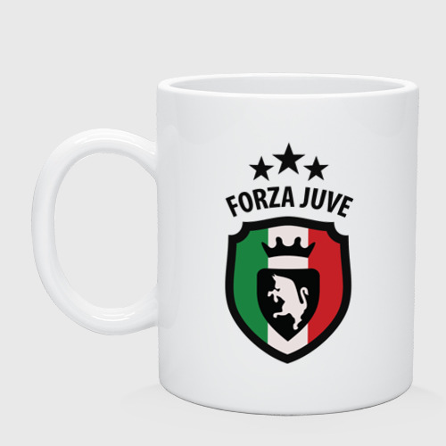 Кружка керамическая Forza Juventus, цвет белый