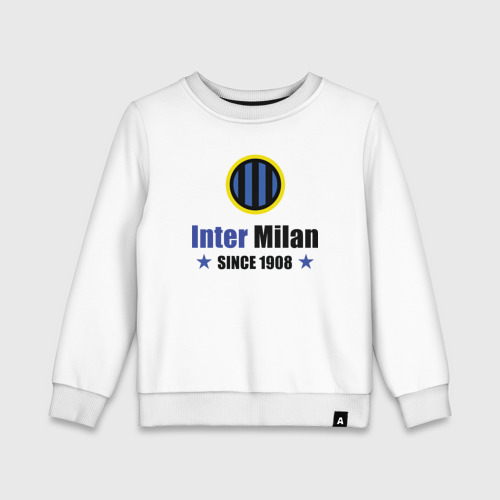 Детский свитшот хлопок Inter Milan, цвет белый