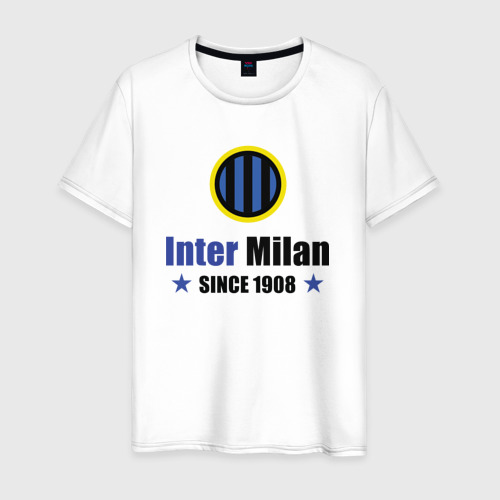 Мужская футболка хлопок Inter Milan, цвет белый