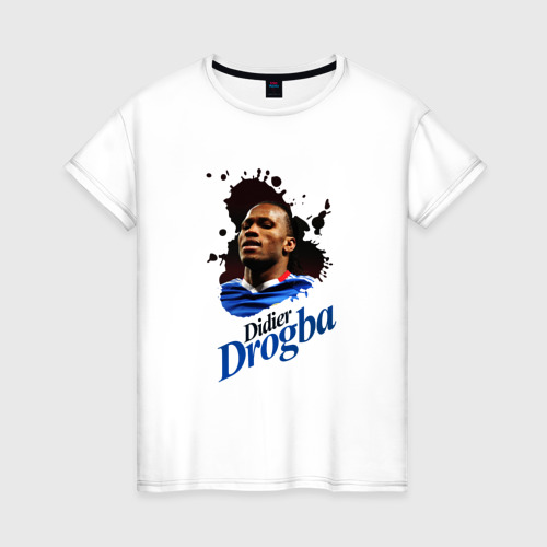 Женская футболка хлопок Didier_Drogba