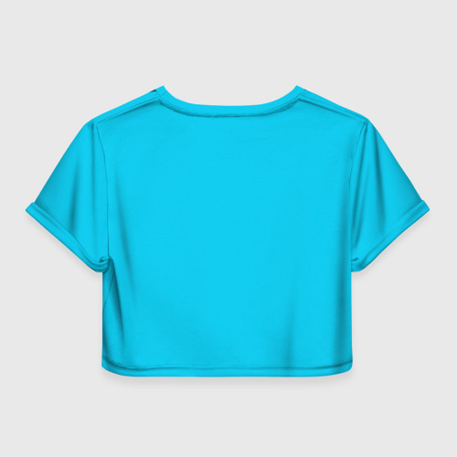 Женская футболка Crop-top 3D Тоторо под снегом, цвет 3D печать - фото 2