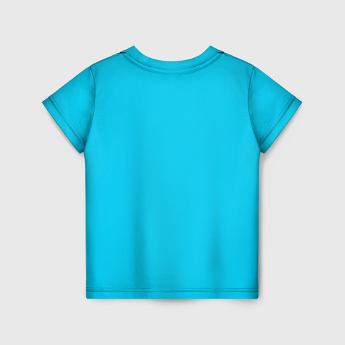 Детская футболка 3D с принтом Тоторо под снегом, вид сзади #1