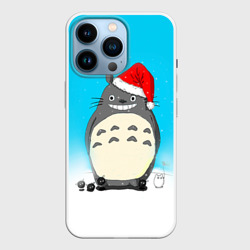Чехол для iPhone 14 Pro Тоторо под снегом