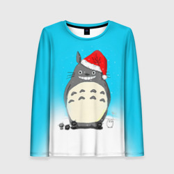 Женский лонгслив 3D Тоторо под снегом