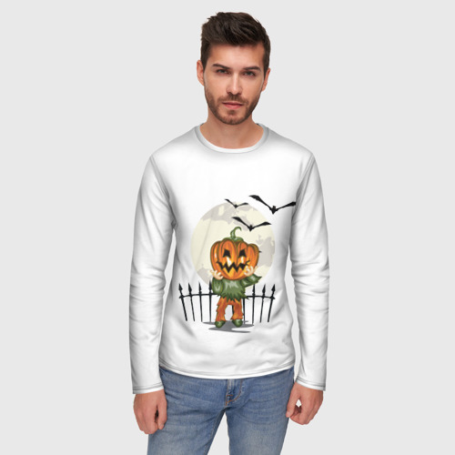 Мужской лонгслив 3D Halloween - фото 3