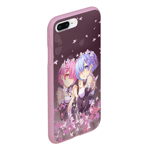 Чехол для iPhone 7Plus/8 Plus матовый Zero kara Hajimeru Isekai Seikatsu, цвет розовый - фото 3