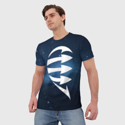 Мужская футболка 3D Неземная любовь м - фото 2