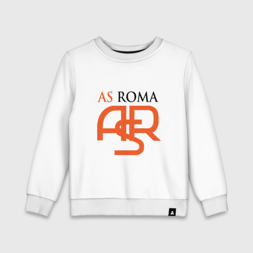 Детский свитшот хлопок AS Roma, цвет белый