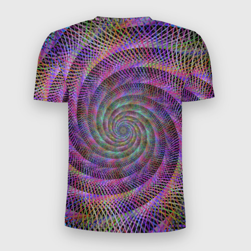 Мужская футболка 3D Slim Спираль, цвет 3D печать - фото 2