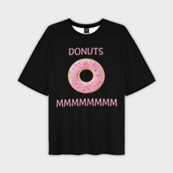 Мужская футболка oversize 3D Donuts