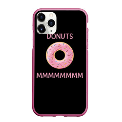 Чехол для iPhone 11 Pro матовый Donuts