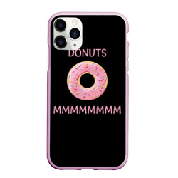 Чехол для iPhone 11 Pro Max матовый Donuts