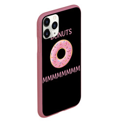 Чехол для iPhone 11 Pro матовый Donuts - фото 2