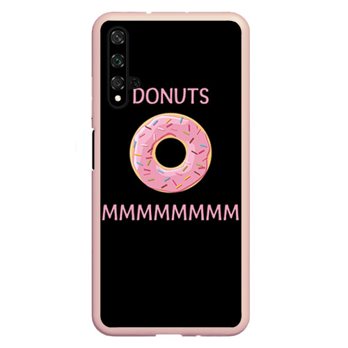 Чехол для Honor 20 Donuts, цвет светло-розовый