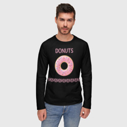 Мужской лонгслив 3D Donuts - фото 2