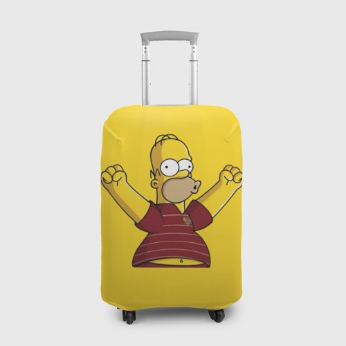 Чехол для чемодана 3D Гомер-болельщик