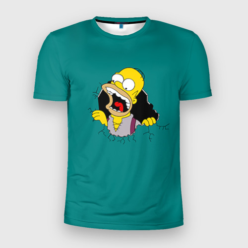 Мужская футболка 3D Slim Alien-Homer, цвет 3D печать