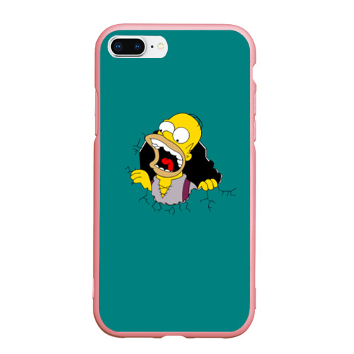 Чехол для iPhone 7Plus/8 Plus матовый Alien-Homer, цвет баблгам