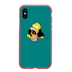 Чехол для iPhone XS Max матовый Alien-Homer