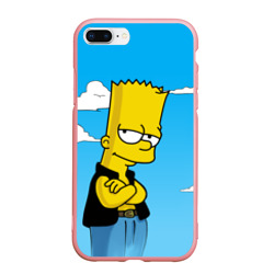 Чехол для iPhone 7Plus/8 Plus матовый Барт Симпсон