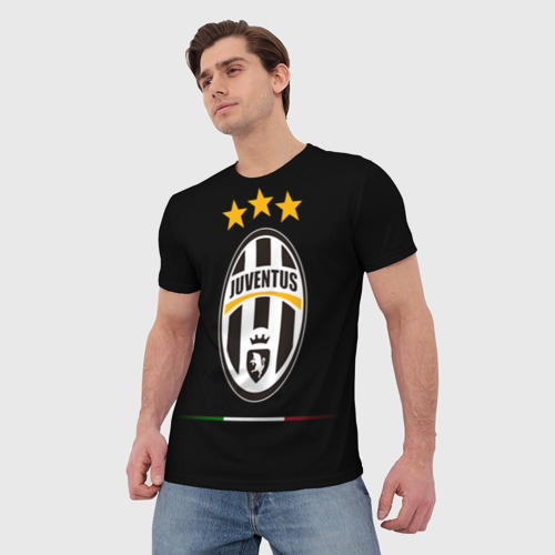 Мужская футболка 3D Juventus1, цвет 3D печать - фото 3