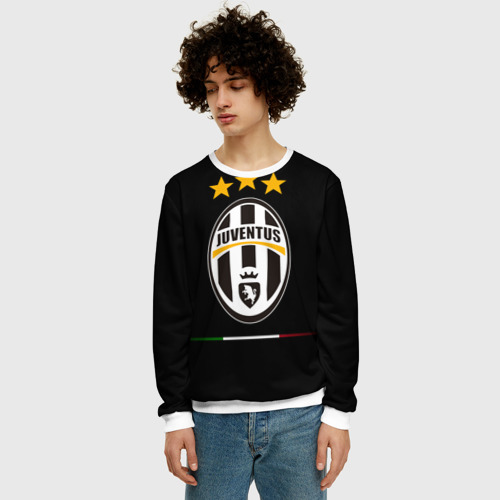 Мужской свитшот 3D Juventus1, цвет белый - фото 3