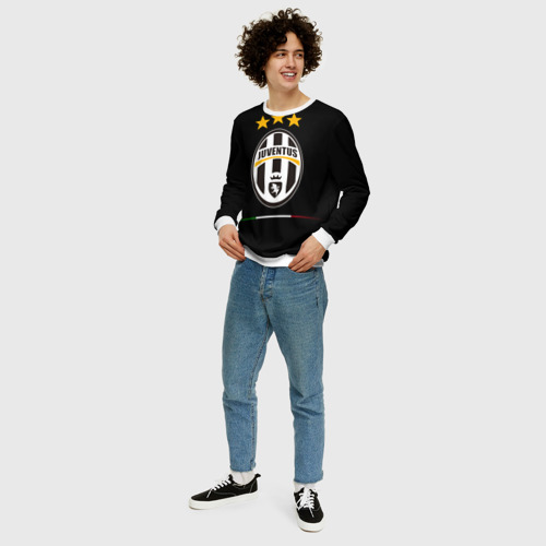Мужской свитшот 3D Juventus1, цвет белый - фото 5