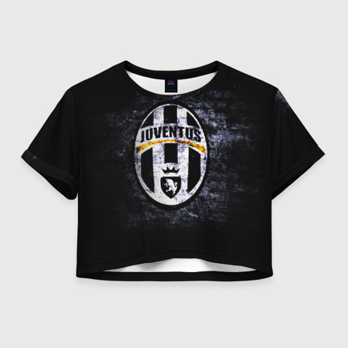 Женская футболка Crop-top 3D Juventus2, цвет 3D печать