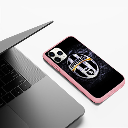 Чехол для iPhone 11 Pro Max матовый Juventus2, цвет баблгам - фото 5