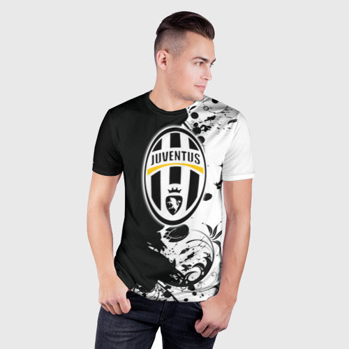 Мужская футболка 3D Slim Juventus4, цвет 3D печать - фото 3