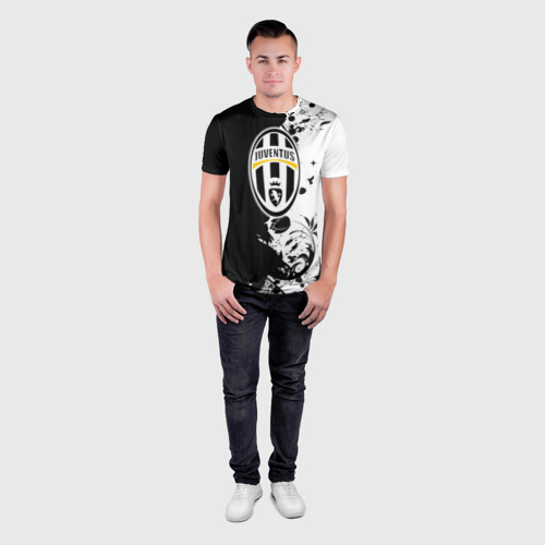 Мужская футболка 3D Slim Juventus4, цвет 3D печать - фото 4