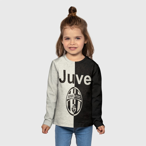 Детский лонгслив 3D Juventus6, цвет 3D печать - фото 5