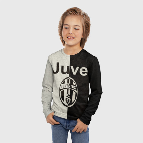 Детский лонгслив 3D Juventus6, цвет 3D печать - фото 3