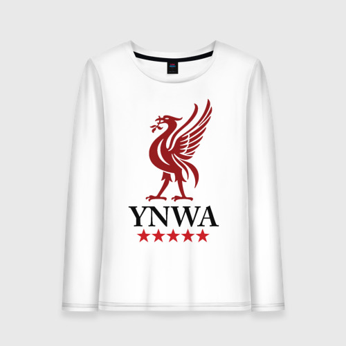 Женский лонгслив хлопок YNWA, цвет белый