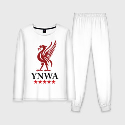 Женская пижама с лонгсливом хлопок YNWA