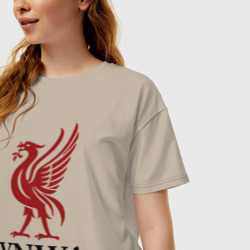 Женская футболка хлопок Oversize YNWA - фото 2