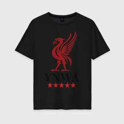 Женская футболка хлопок Oversize YNWA