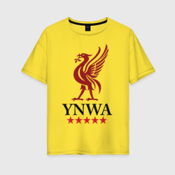 Женская футболка хлопок Oversize YNWA