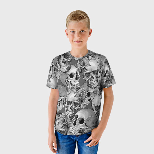 Детская футболка 3D Хэллуин 8, цвет 3D печать - фото 3
