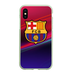 Чехол для iPhone XS Max матовый ФК Барселона