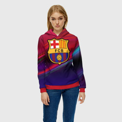 Женская толстовка 3D ФК Барселона - фото 2
