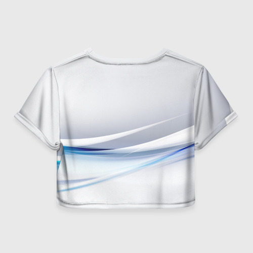 Женская футболка Crop-top 3D Реал Мадрид, цвет 3D печать - фото 2