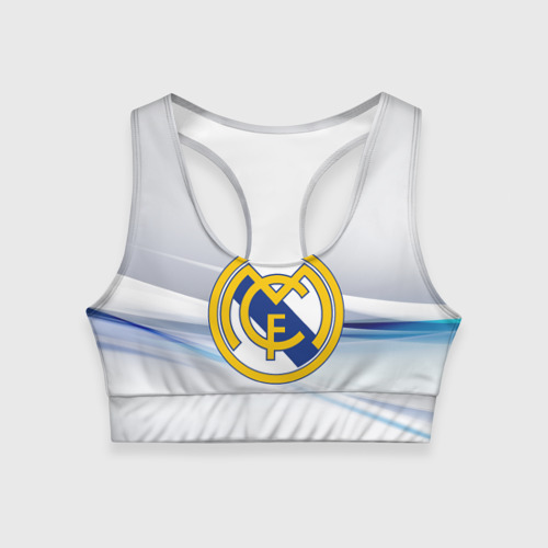 Женский спортивный топ 3D Реал Мадрид