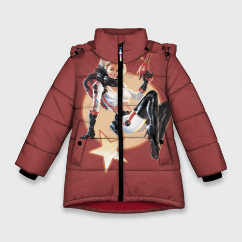 Зимняя куртка для девочек 3D NukaCola, цвет красный