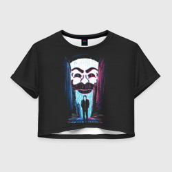 Женская футболка Crop-top 3D Mr robot