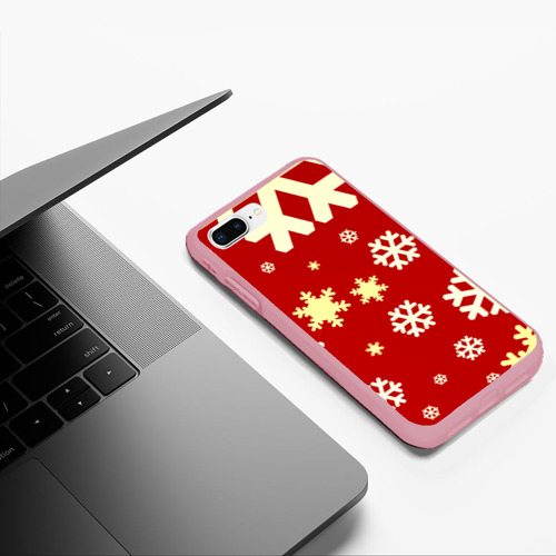 Чехол для iPhone 7Plus/8 Plus матовый Snow, цвет баблгам - фото 5
